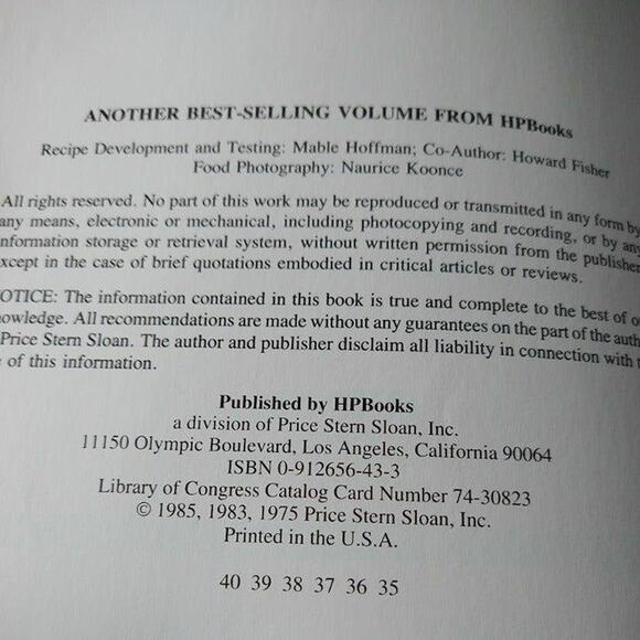 Mable Hoffman's Crockery Cooking - Softcover 1985 Cookbook - Vtg 1980s - Picture 12 of 13